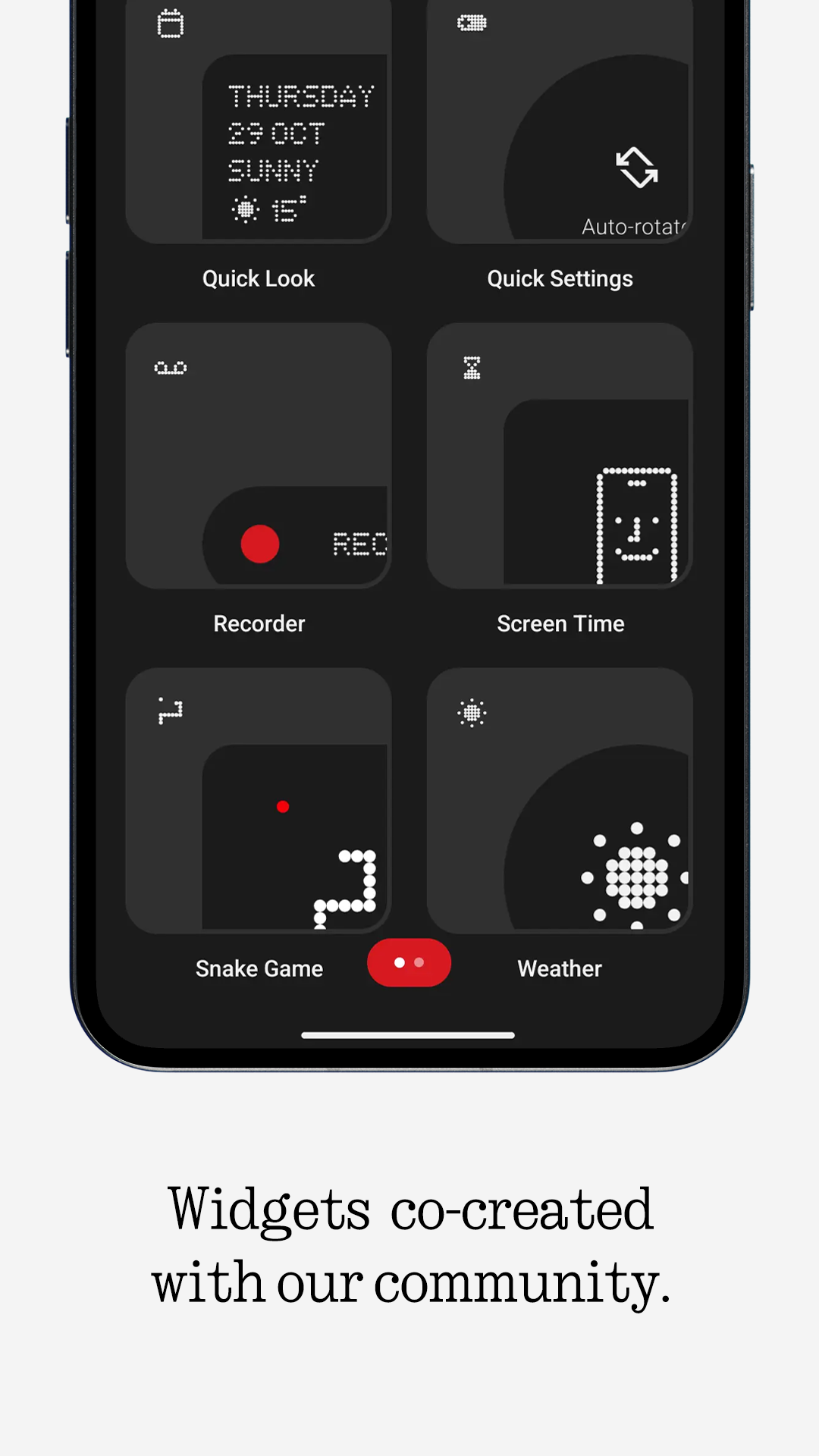 Snake Widget for NothingOS